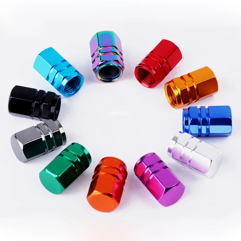 Motorcycle Valve Cover - 4개입 알루미늄 타이어 밸브 캡 자동차