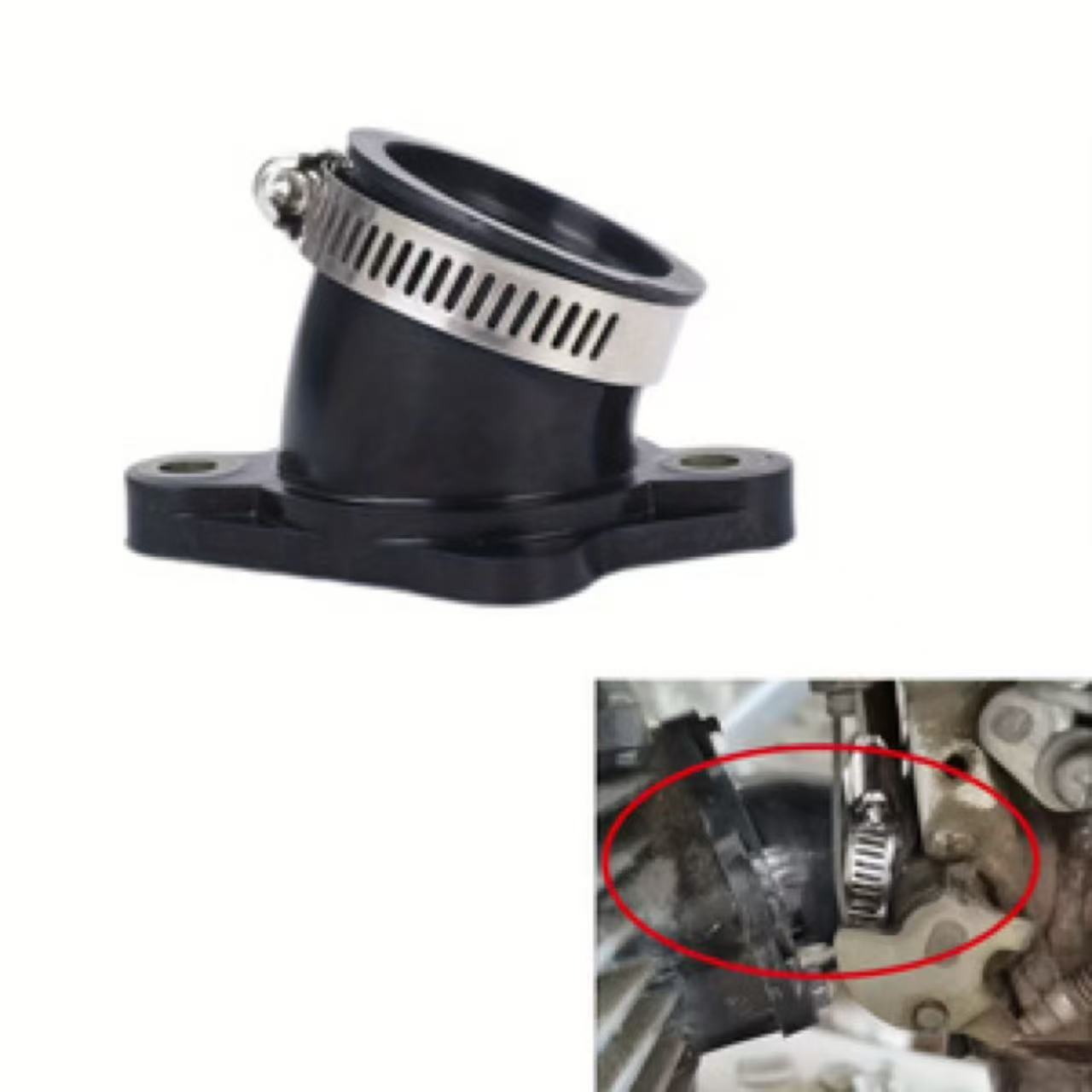 Motorcycle Carburetor - 기화기 흡기 매니폴드 부트 파이프 30MM